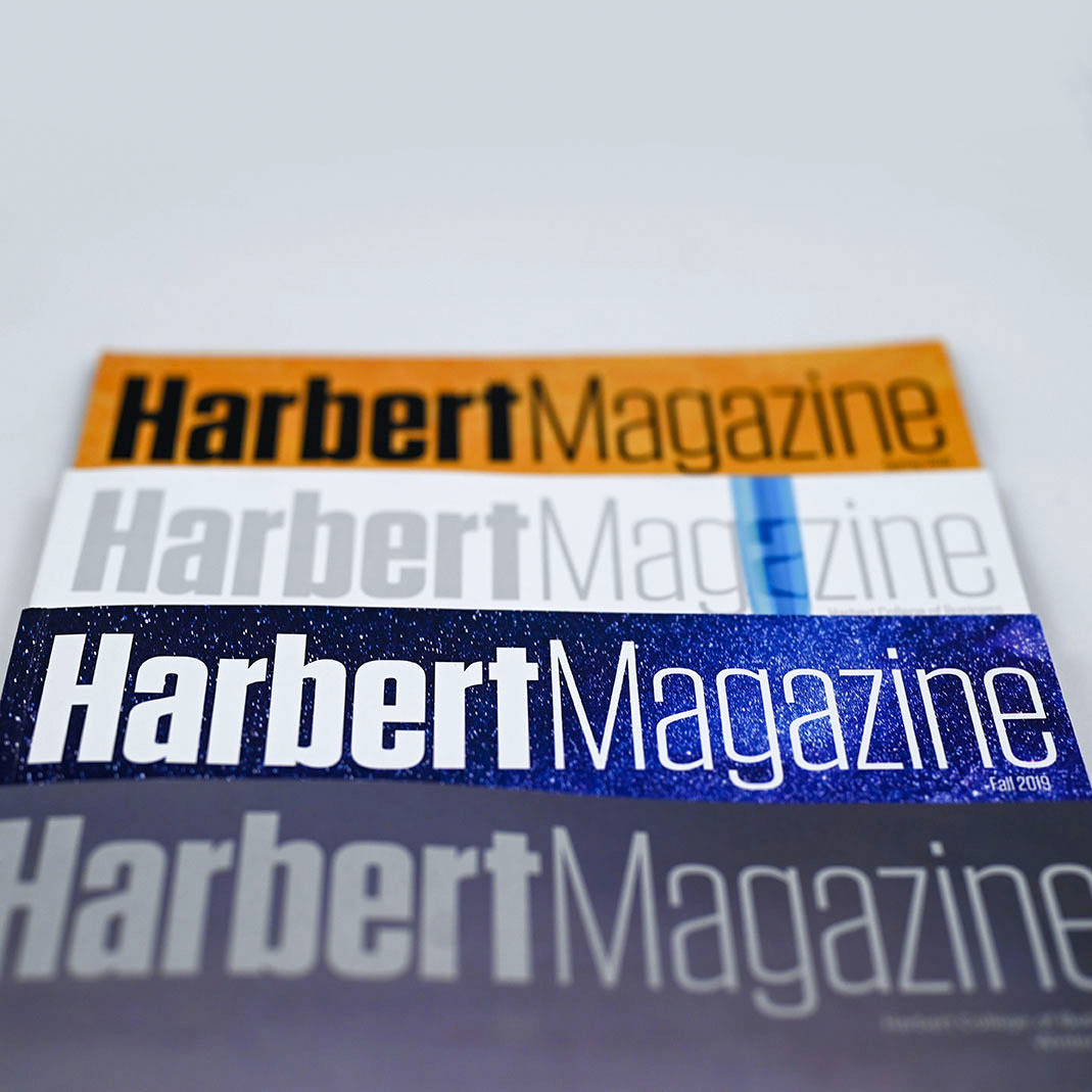 Stack of Harbert Magazines