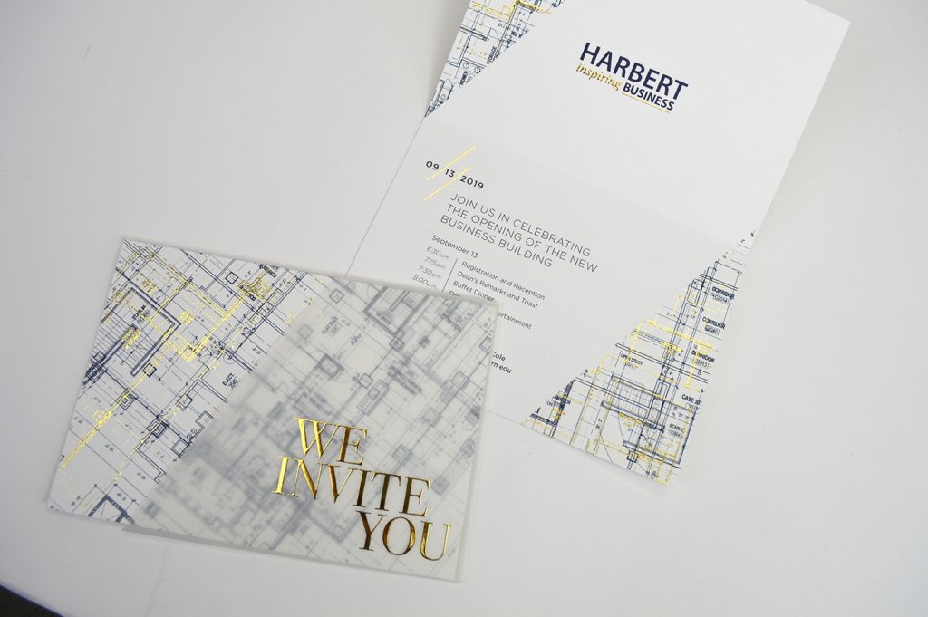 Print material for Horton Harbert Hardgrave opening